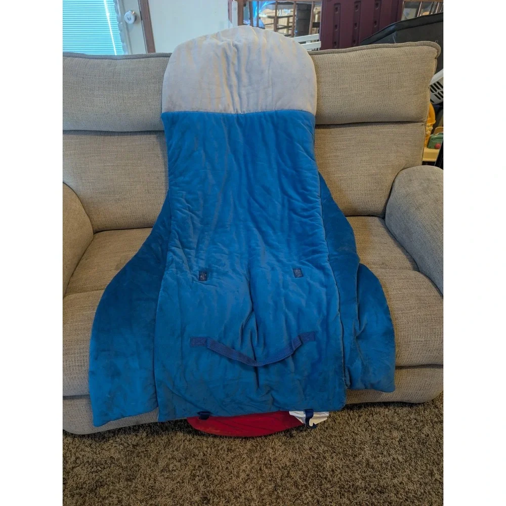 Bixbee Rocket Ship Sleeping Bag - Zipper Close - So Soft - Red,‎ White &Blue